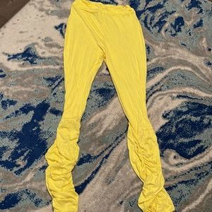 Yellow Stacked Leggings
